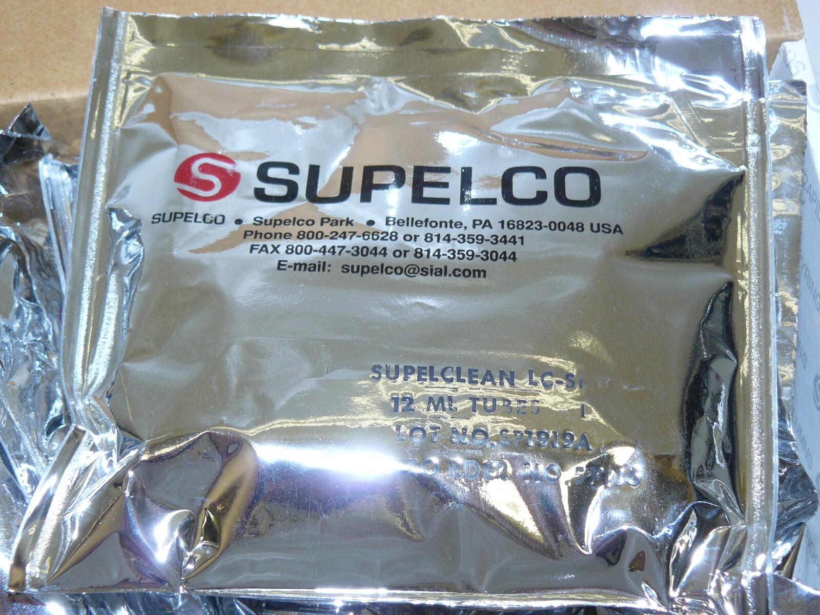 Millipore Sigma Supelco Supelclean 57116 LC-SI SPE Tube 12mL 2000mg Pack of 20