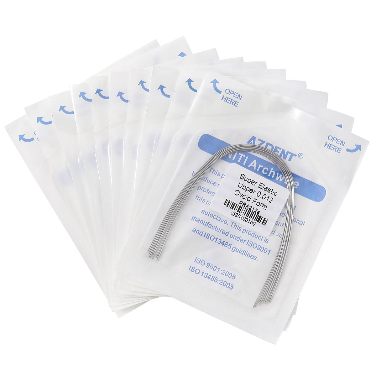 AZDENT Dental Orthodontic Round Arch Wire Super Elastic Niti 012 Upper-020 Lower