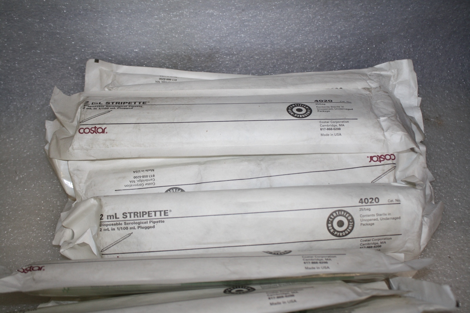 Corning Costar Stripette serological pip 2mL IN 1/100 mL PLUGGED STRIPETTE 4020