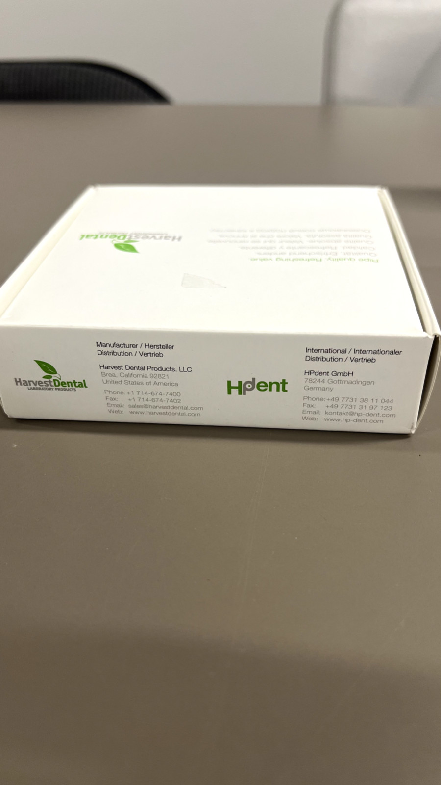 Harvest Dental Temp Esthetic D2 20mm