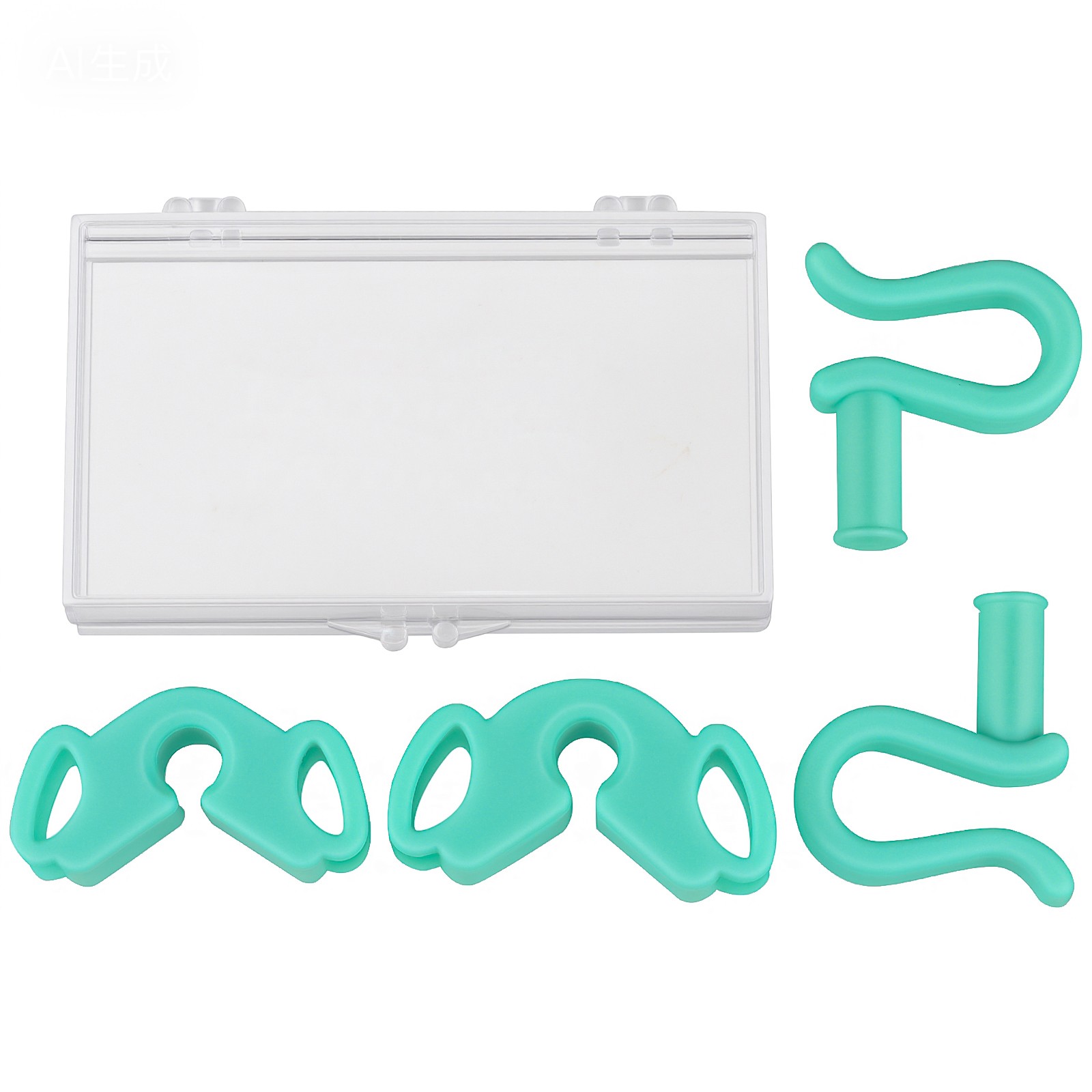 2Pcs/set Autoclave Dental Silicone Bite Blocks Orthodontics Cheek Retractor