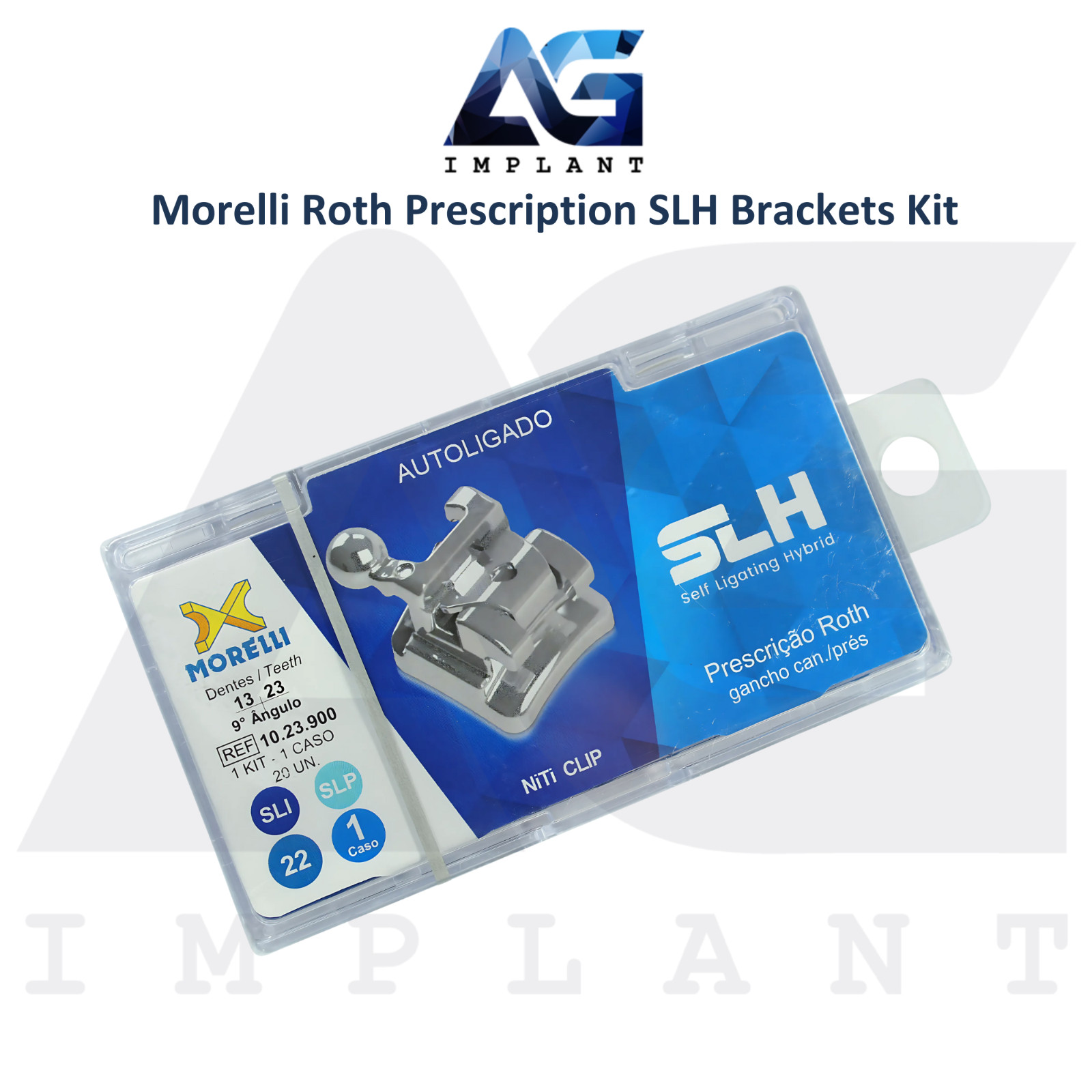 Dental SLH Roth Prescription Brackets Kit 20pcs Stainless Steel Orthodontic Care