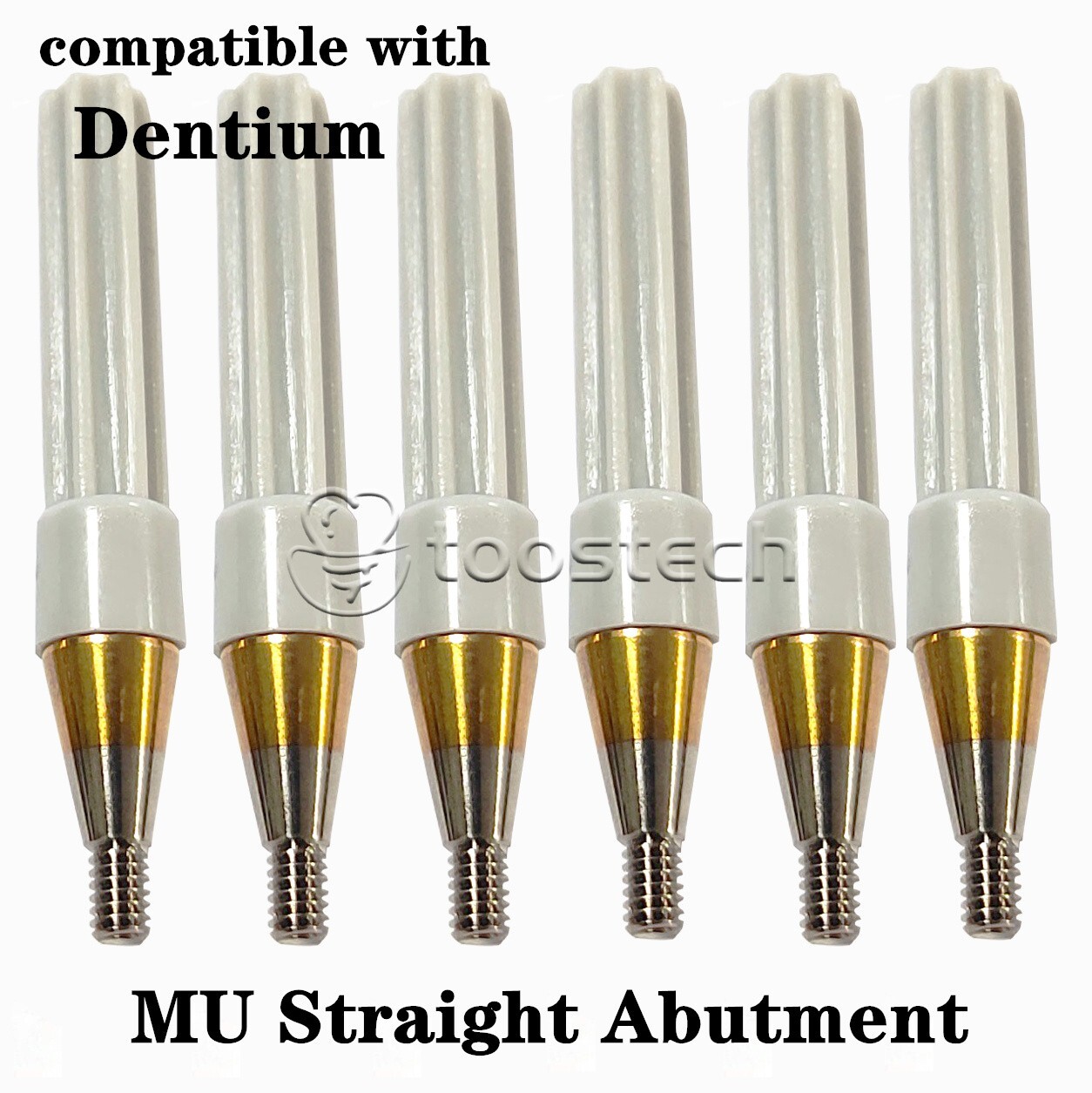 MU straight abutment compatible with Den-tium superline platform D4.5/D5.5