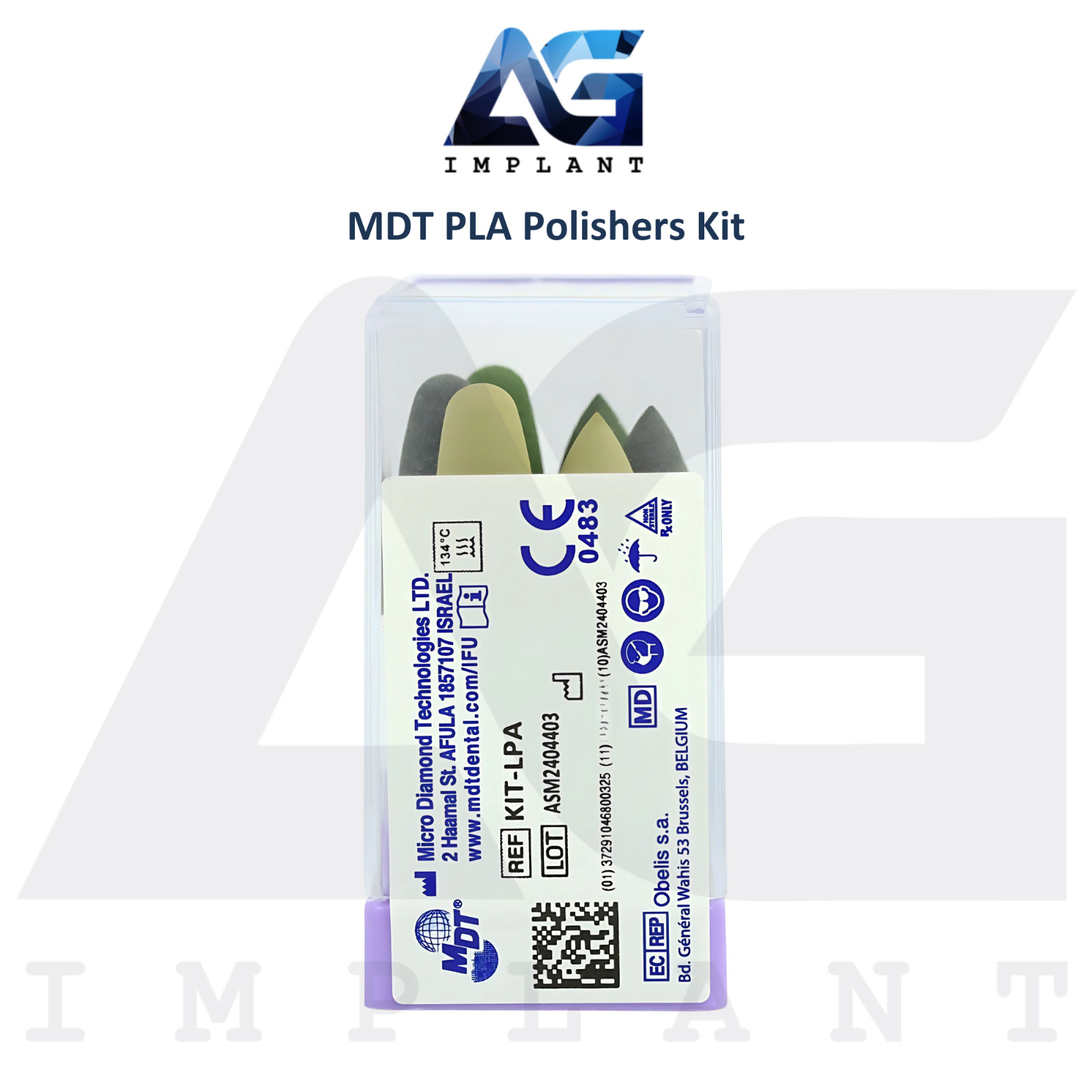 MDT Dental PLA Polishers Kit Acrylic Polishing System Finishing Restorations