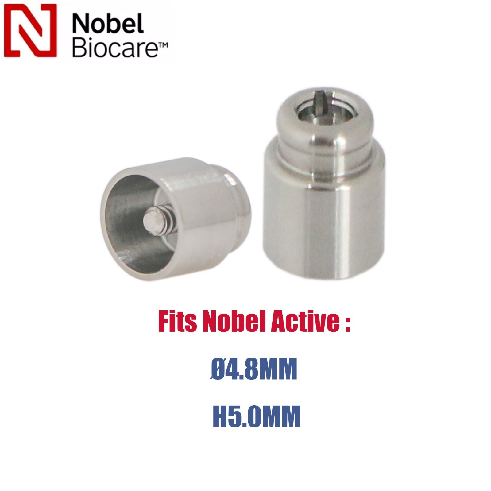 Angled Overdenture Abutment Multi-Unit Ø4.8mm Fit Osstem Hiossen Nobel Active