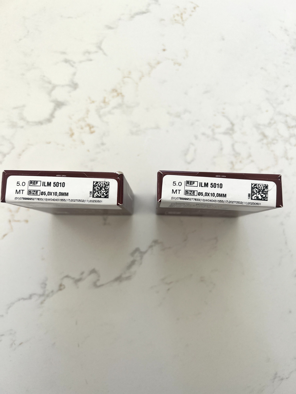 2 S.I.N. Epikut s Dental Implant REF ILM 5010 SIZE 05,0X10,0MM