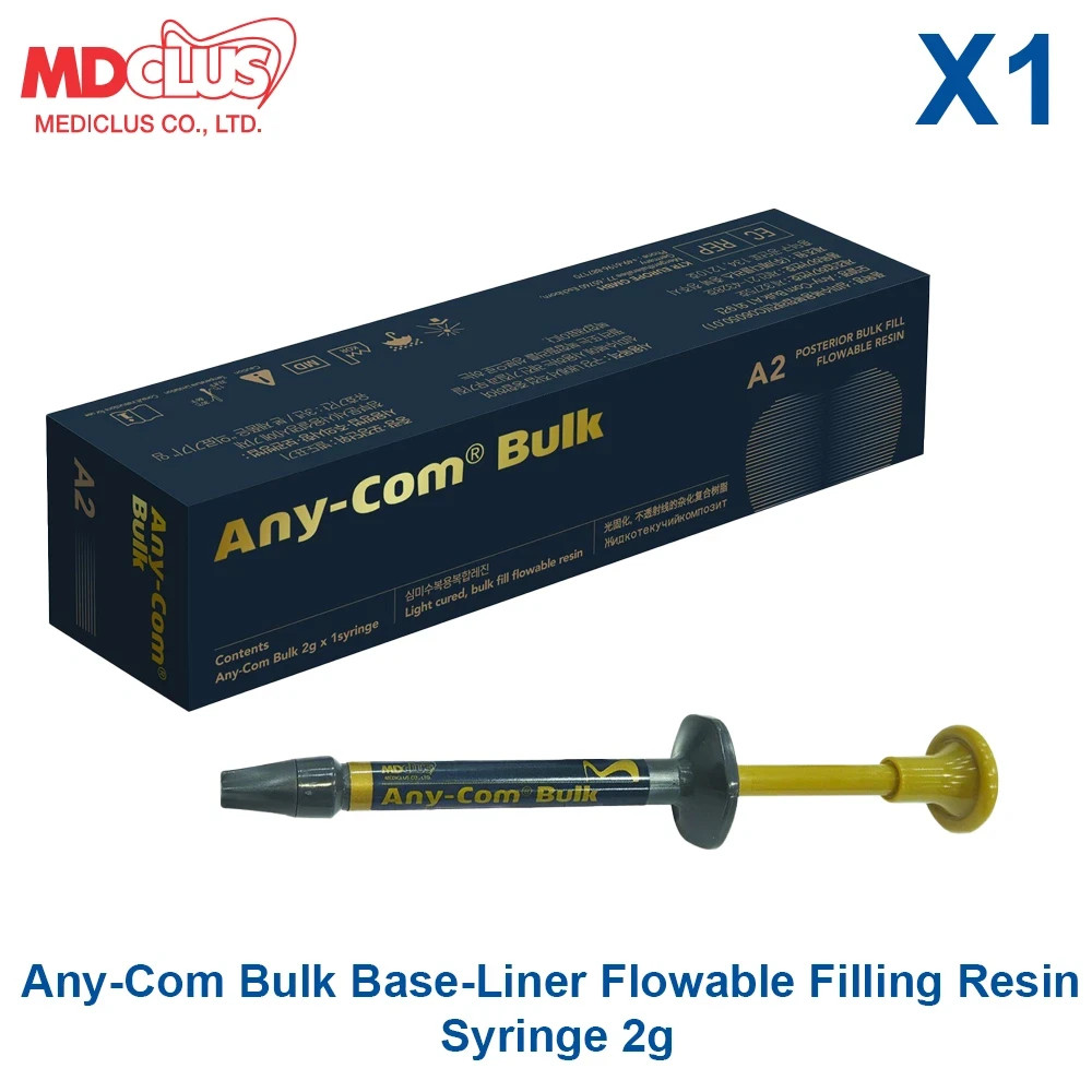 Dental MediClus Light-Cure Flowable Resin Material Base Layer Formula 2g