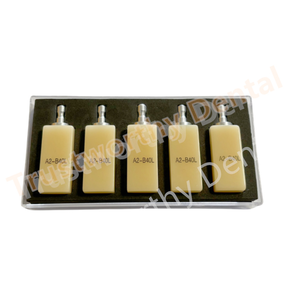Dental B40L PMMA Blocks Disk Block Cerec Bleached Blocks A2 Bridge