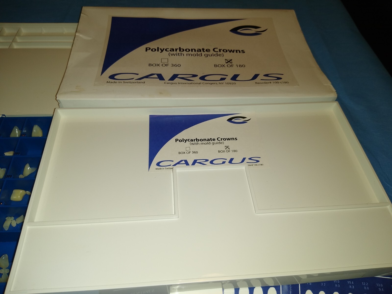 Cargus Rite Dent Benco PolyCarbonate Crowns Pre Owned Partial Kits and Vitapan