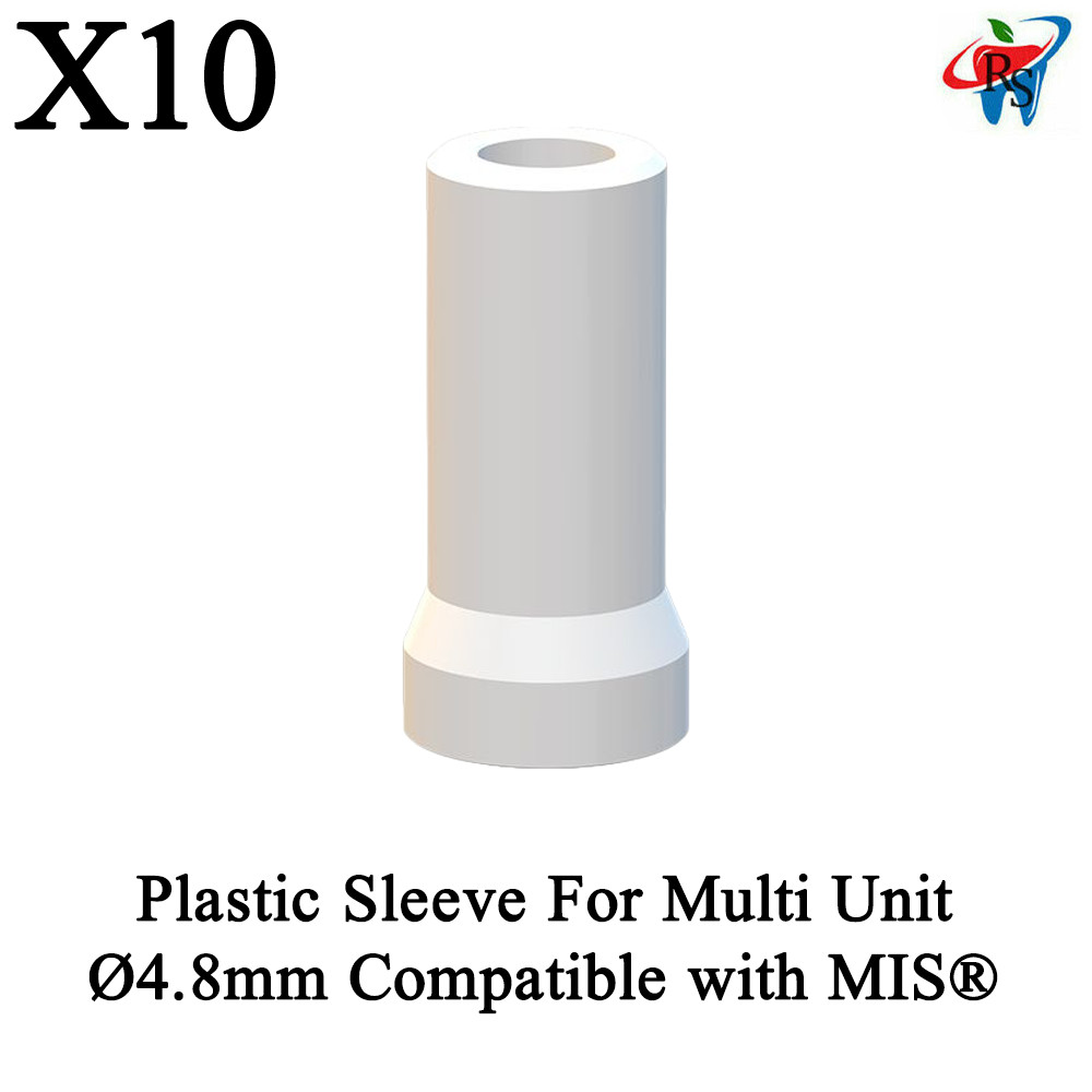 10x Plastic Sleeve For Multi Unit Ø4.8mm Compatible with MIS®