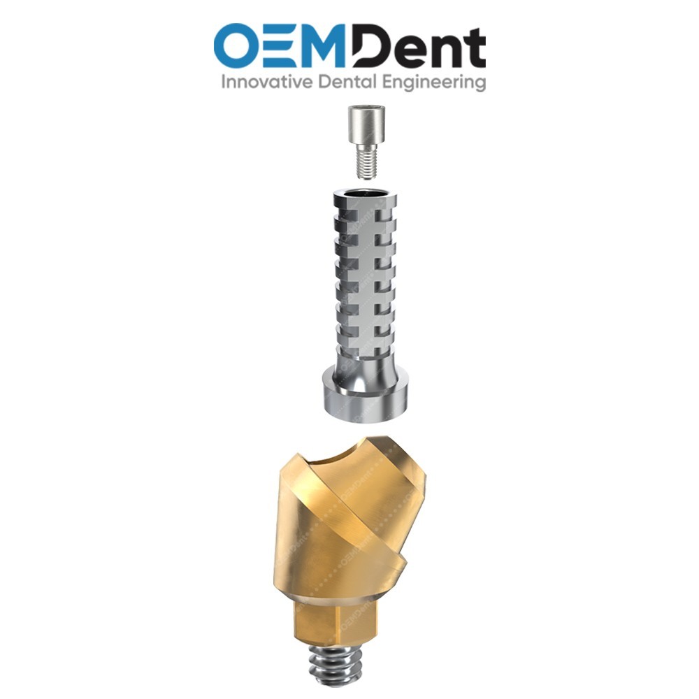 Angulated Multi Unit 1.6 Titanium Sleeve Set 45° Paltop® Compatible Int Hex