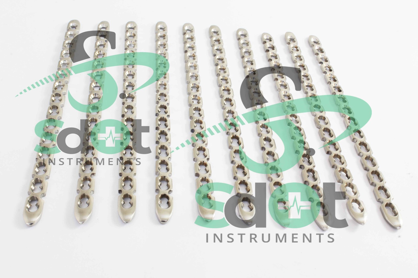 2.0mm LCP Reconstruction Plates Set of 10 PCs 316L Steel By SdOt Instruments