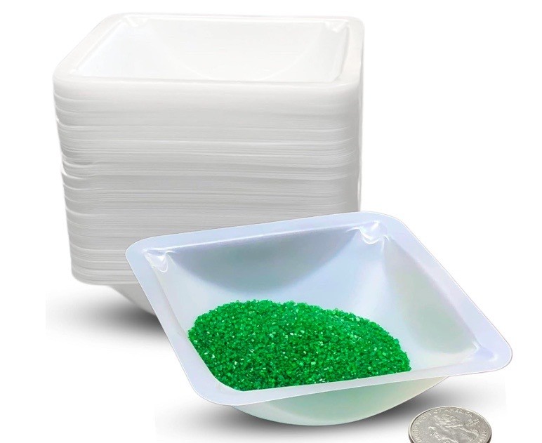 (250) PURE PONTA 100mL Disposable Medium PS Weigh Dish Boat 125/Pk X003VPPO7L