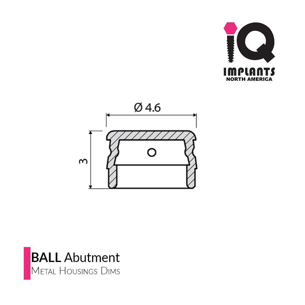 IQ USA 2.5mm Ball Attachment Initial Male Processing Package