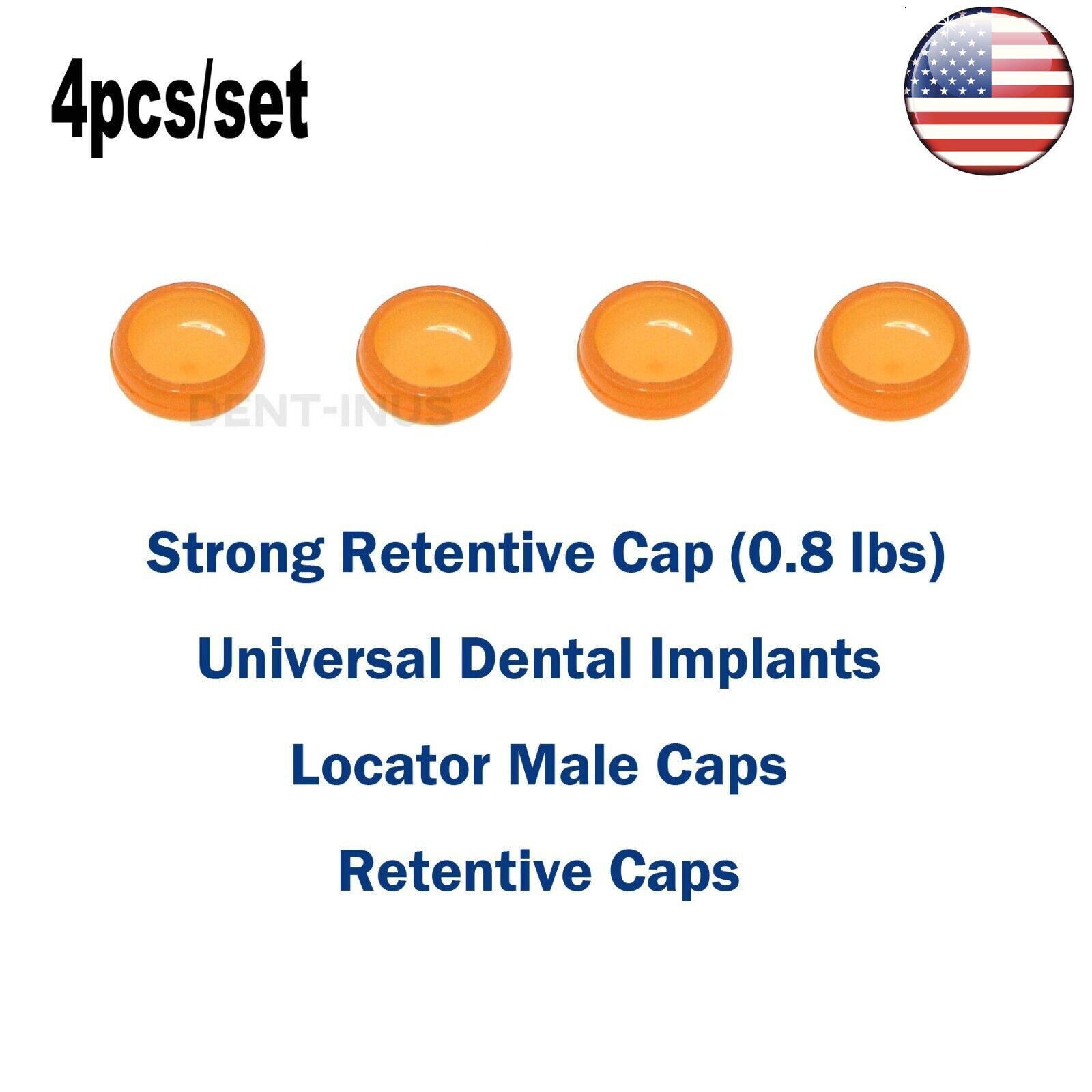 US Dental Locator Abutment Male Cap Implant Tool fits Zimmer PAØ4.5mm Removable