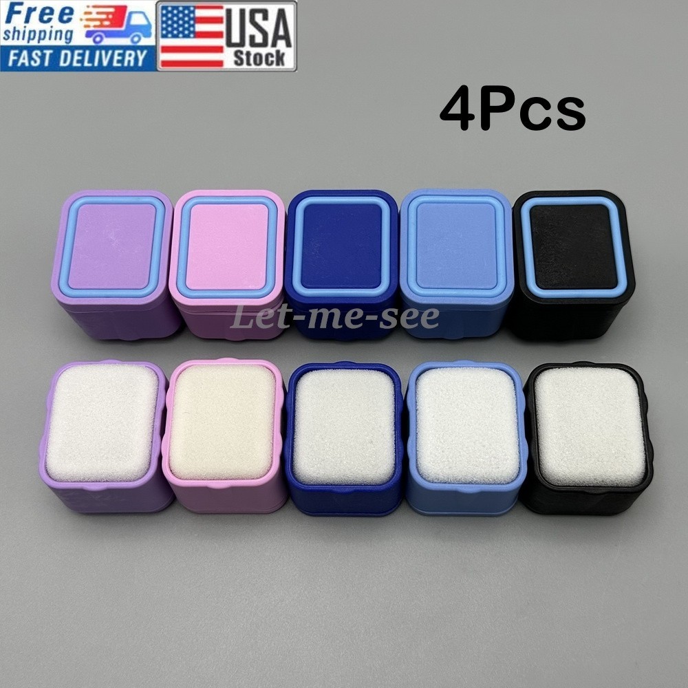 4Pcs Dental Endo File Clean Stand Round Autoclavable Root Canal Holder Non-slip