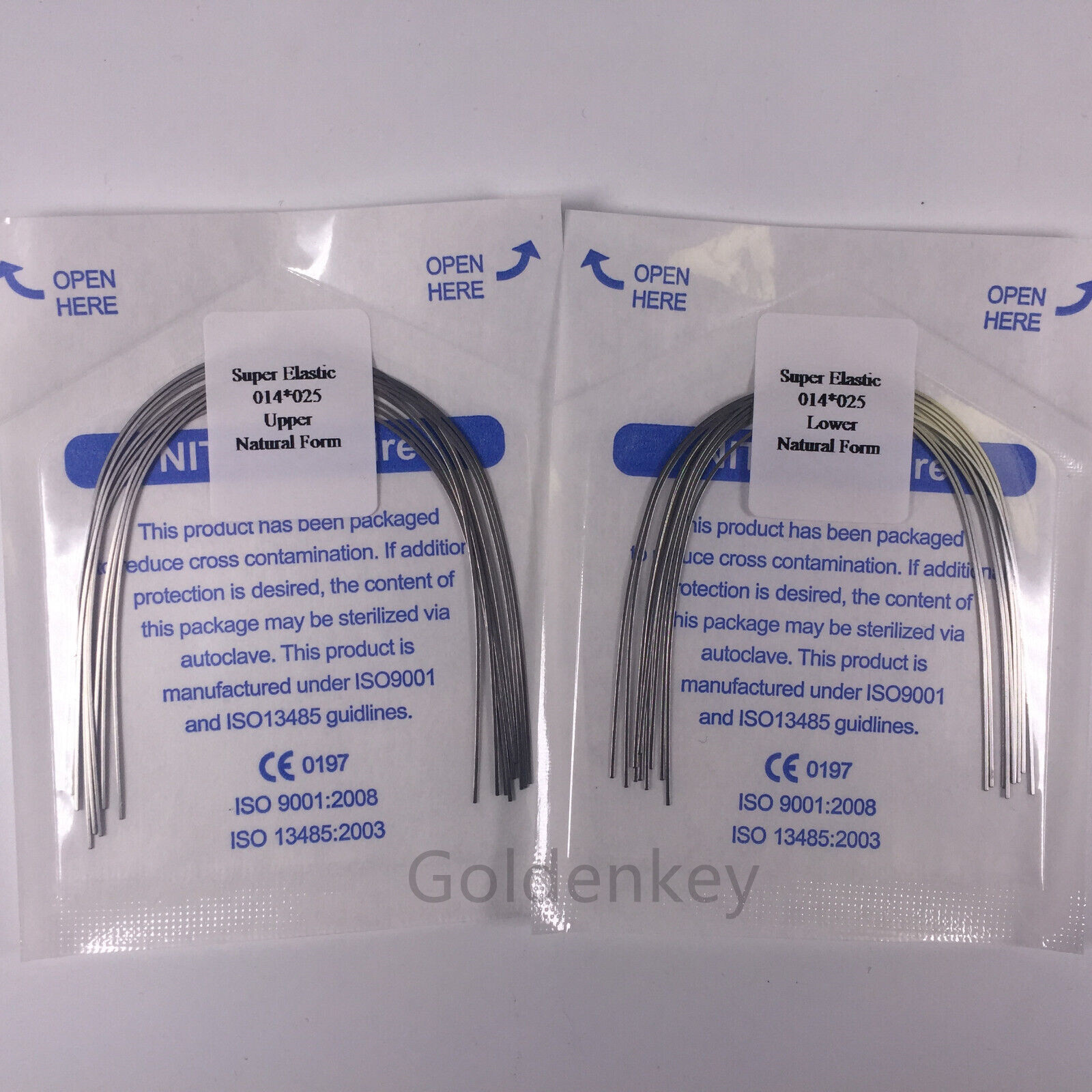 Dental Orthodontic Super Elastic Wire Niti Rectangular Arch Wires Natural Form