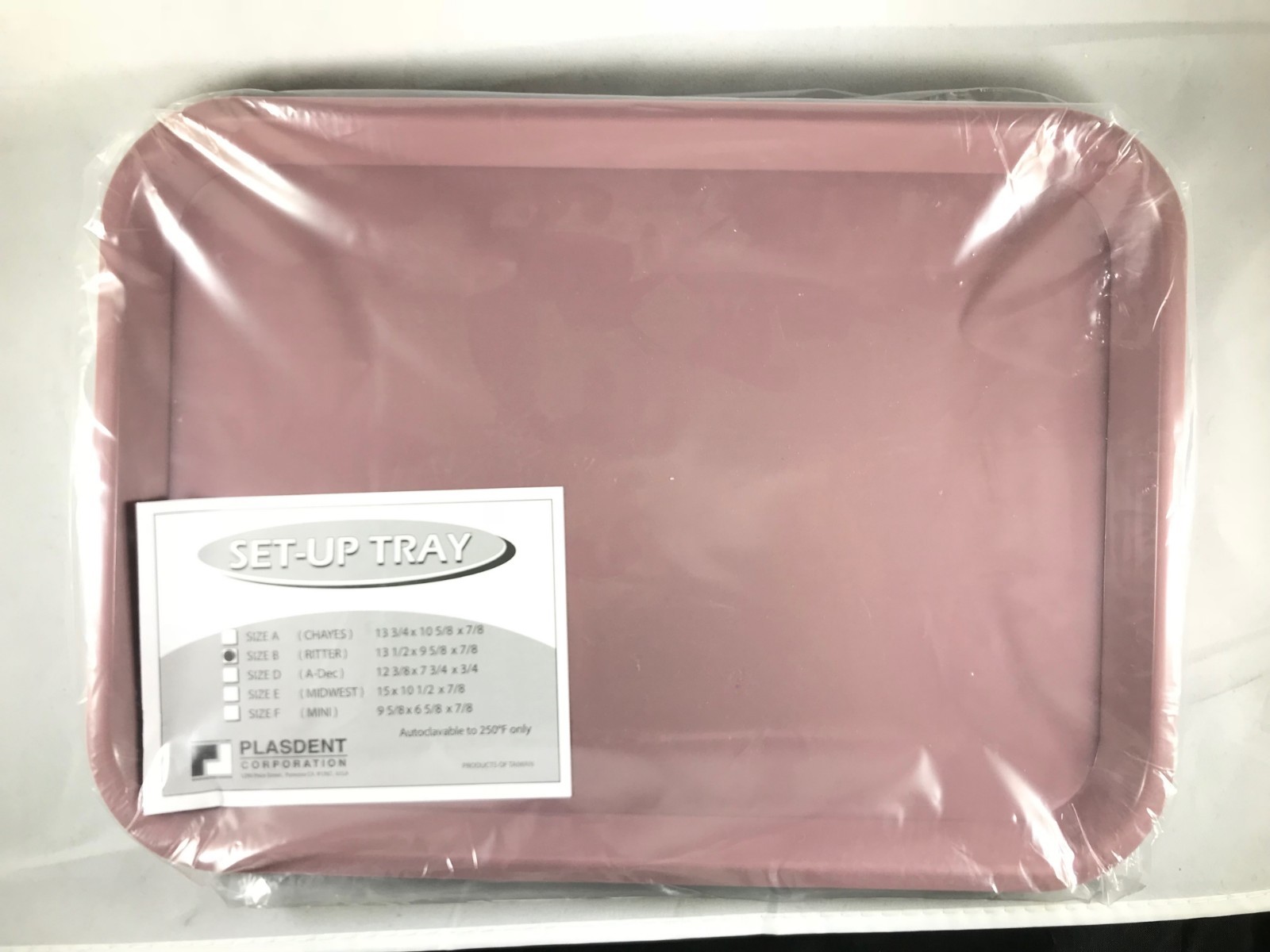 PLASDENT Dental Instrument Size B Flat Setup Trays –