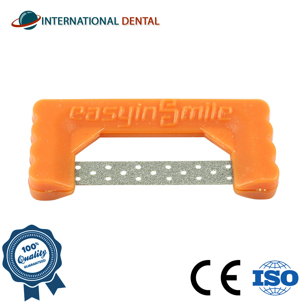 Dental Orthodontic EasyinSmile Widener Bright Orange IPR Strips Set 10pcs