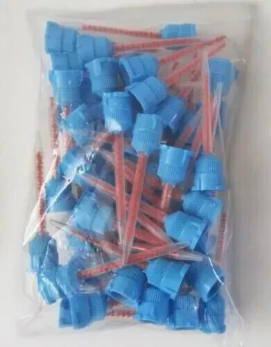 50 pcs Pack of BLUE ORANGE Mixing Tips for Crown & Bridge Impression Material