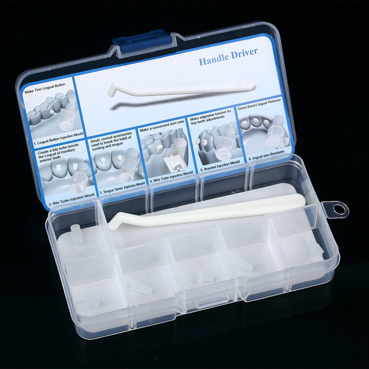 Dental Orthodontic Mini Injection Mould Kit Tube Wire Bite Turbo Tongue Tamers