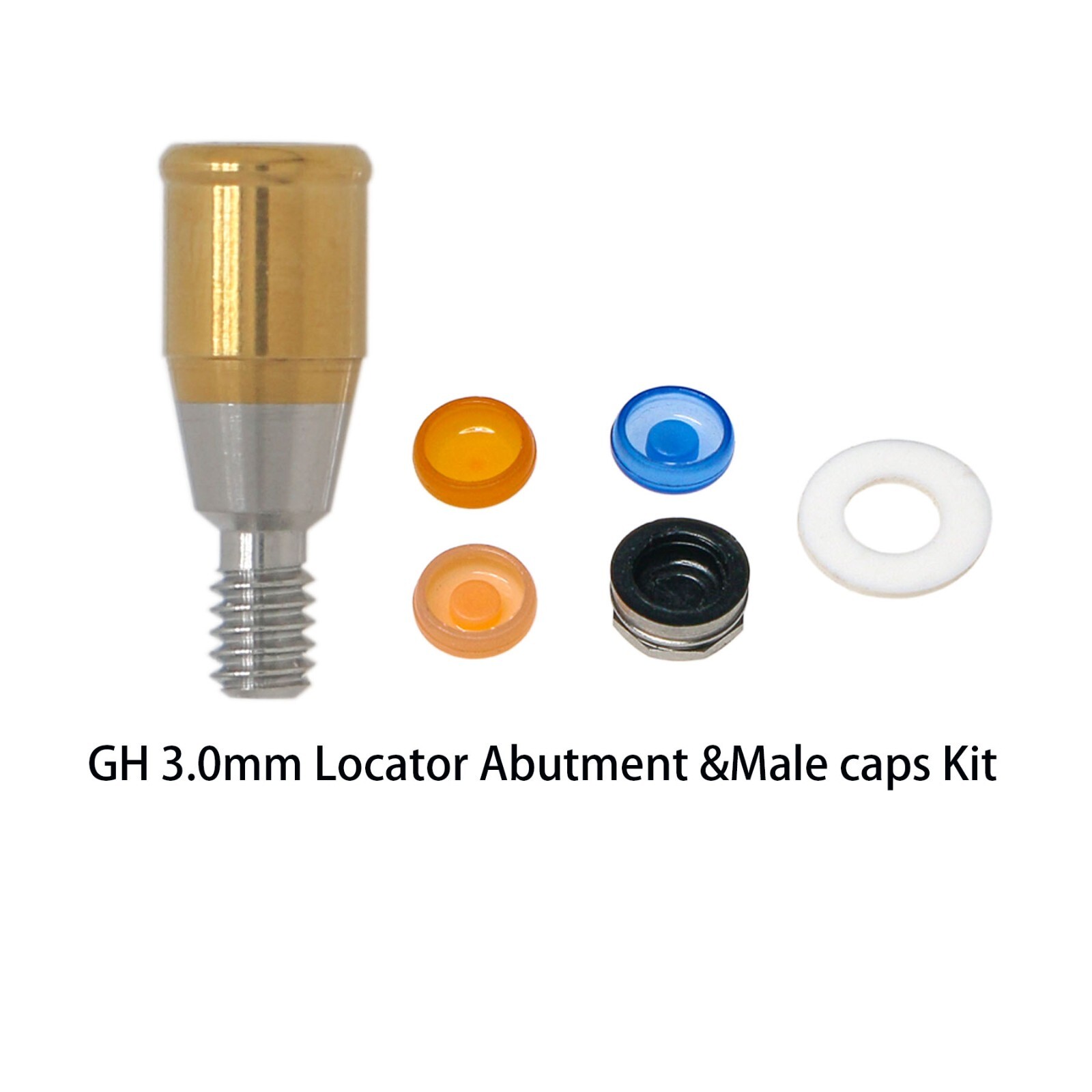 US Nobel Active NP/RP Locator Attachment Abutment Male Cap Inserts for 1-5.0mm