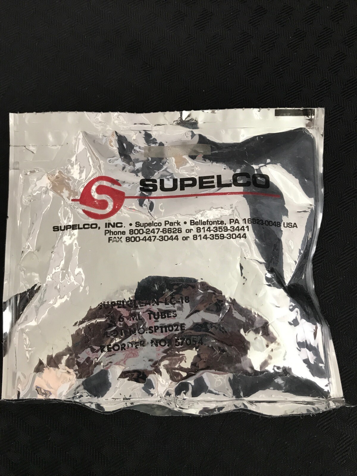 3-Pack SUPELCO Supelclean LC-18 SPE Reverse Phase 6mL Tubes 500mg 57054