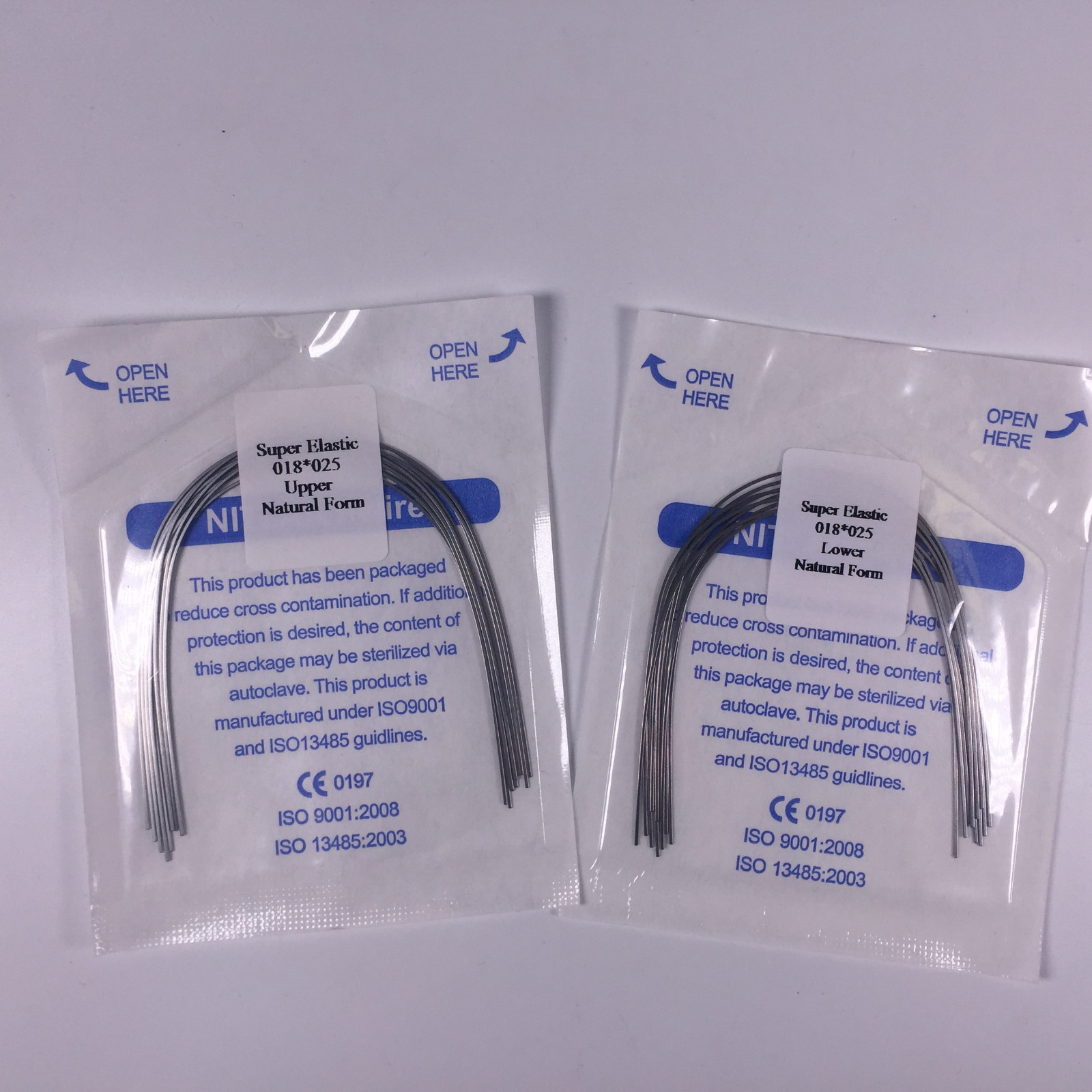 Dental Niti Super Elastic Arch Wires Rectangular Orthodontic Natural Form Wire