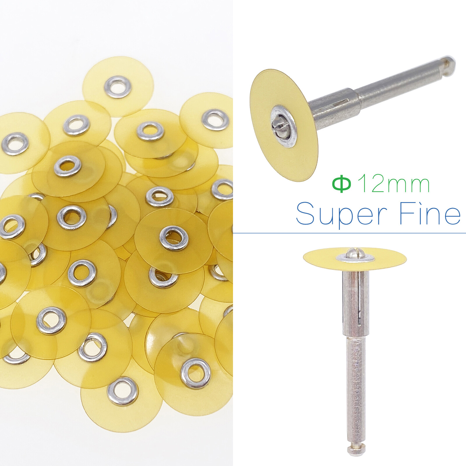 Dental Sof-Lex contouring polishing 2382 Pop-On discs 0.47″ 12mm or Mandrel