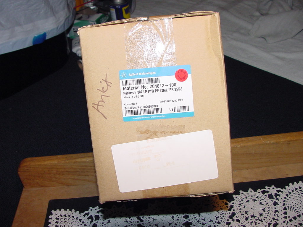 Agilent Technologies 204612-100 Reservoir 384 LP PYR PP 92ML IRR 25 Per Case NEW