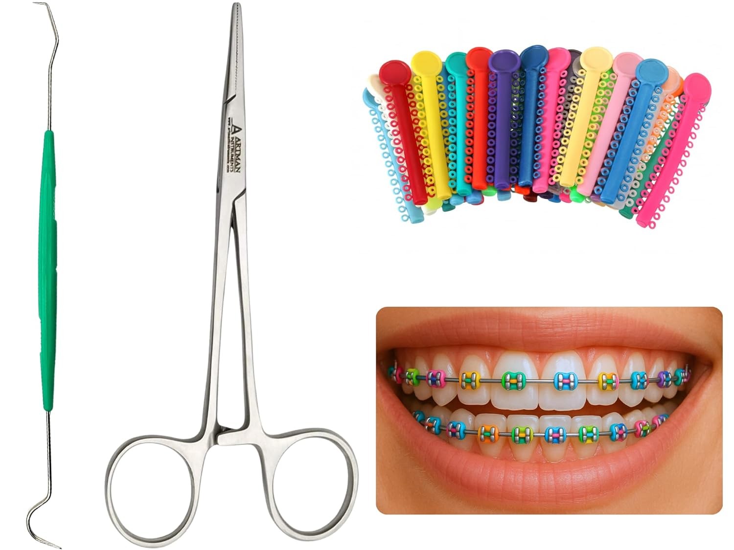 Ligas para Brackets Ortodoncia Dental braces color changing kit orthodontic…