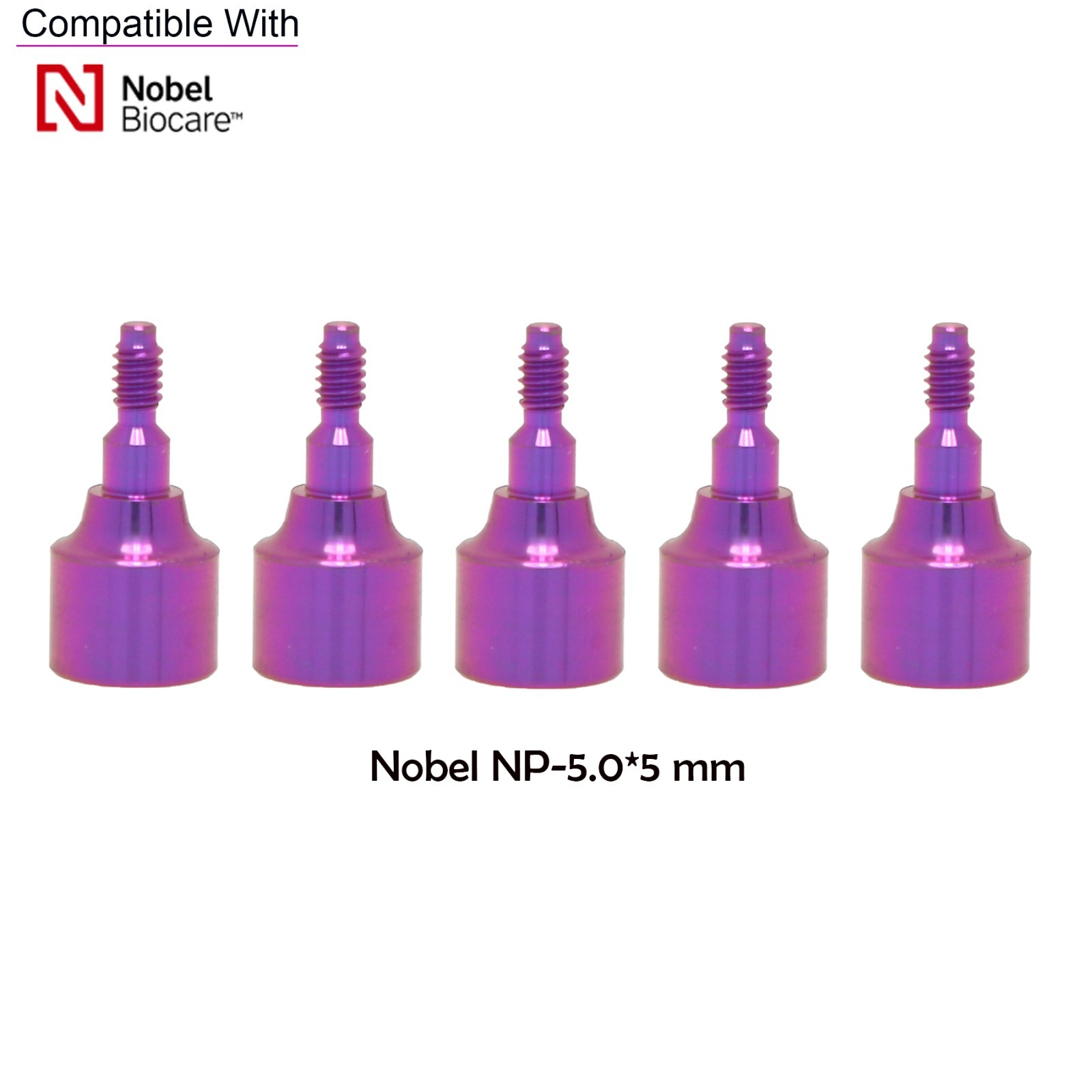 US NOB Dental Healing Cap Abutment NP ∅3.6 ∅5.0 3/5/7mm Fit Nobel Biocare Active