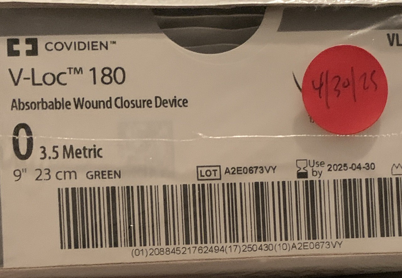 Covidien V-Loc 180 Absorbable Wound Closure Device VLOCL2246 9in Green