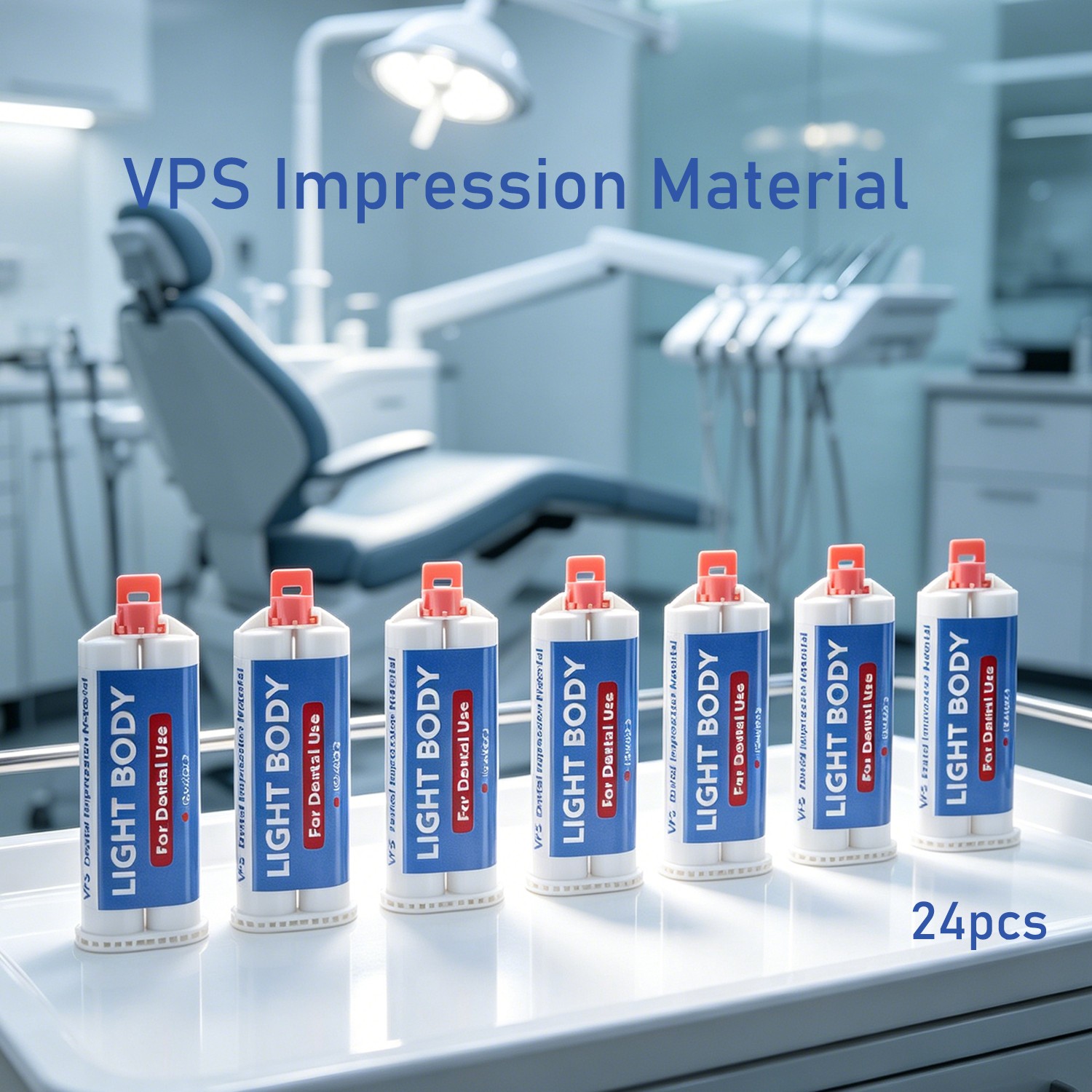 24x 50mL Dental Light Body Fast Rapid Set Dental Impression Material VPS PVS US