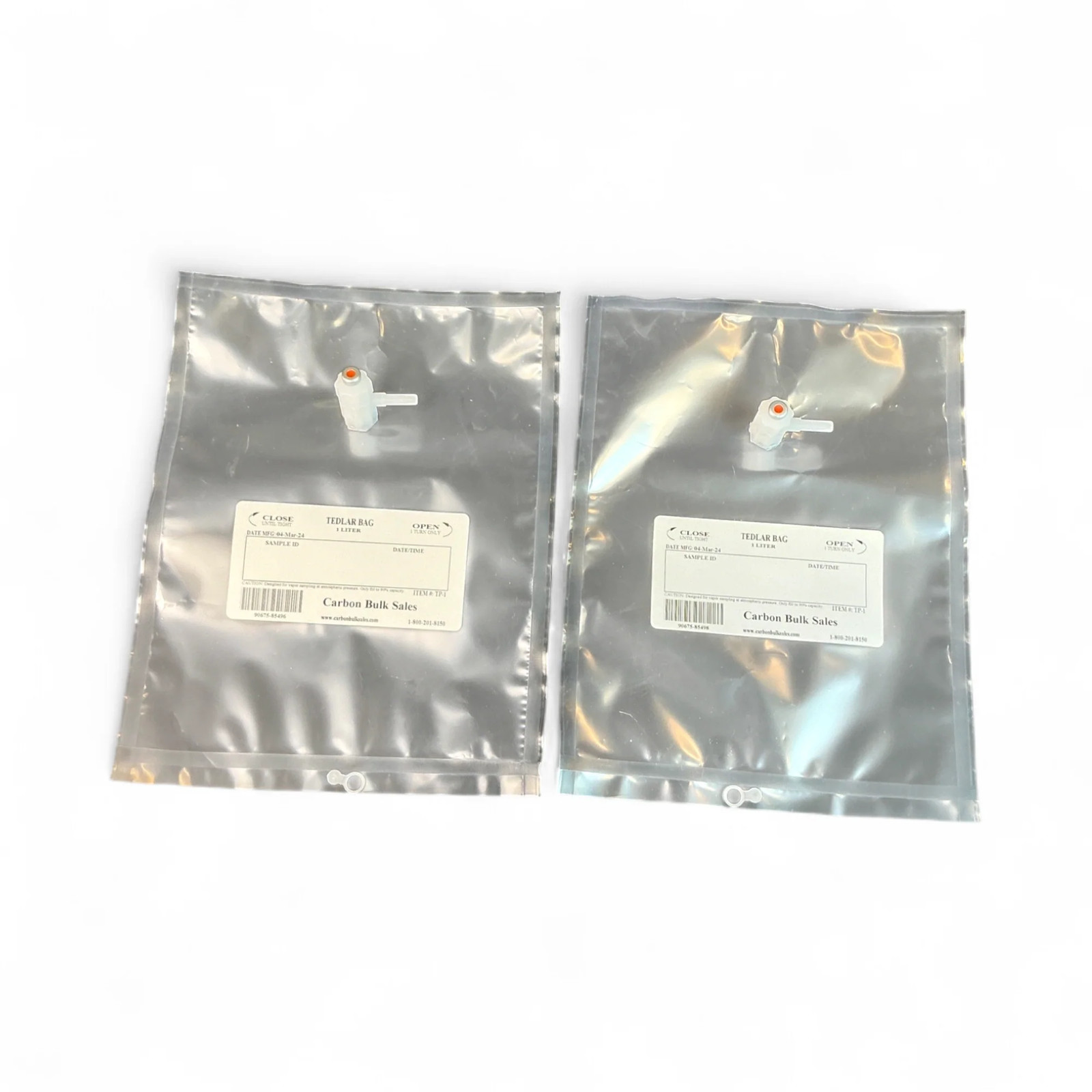 Carbon Bulk Sales 1 Liter Tedlar Sample Bags TF-1 (Best Offer!)