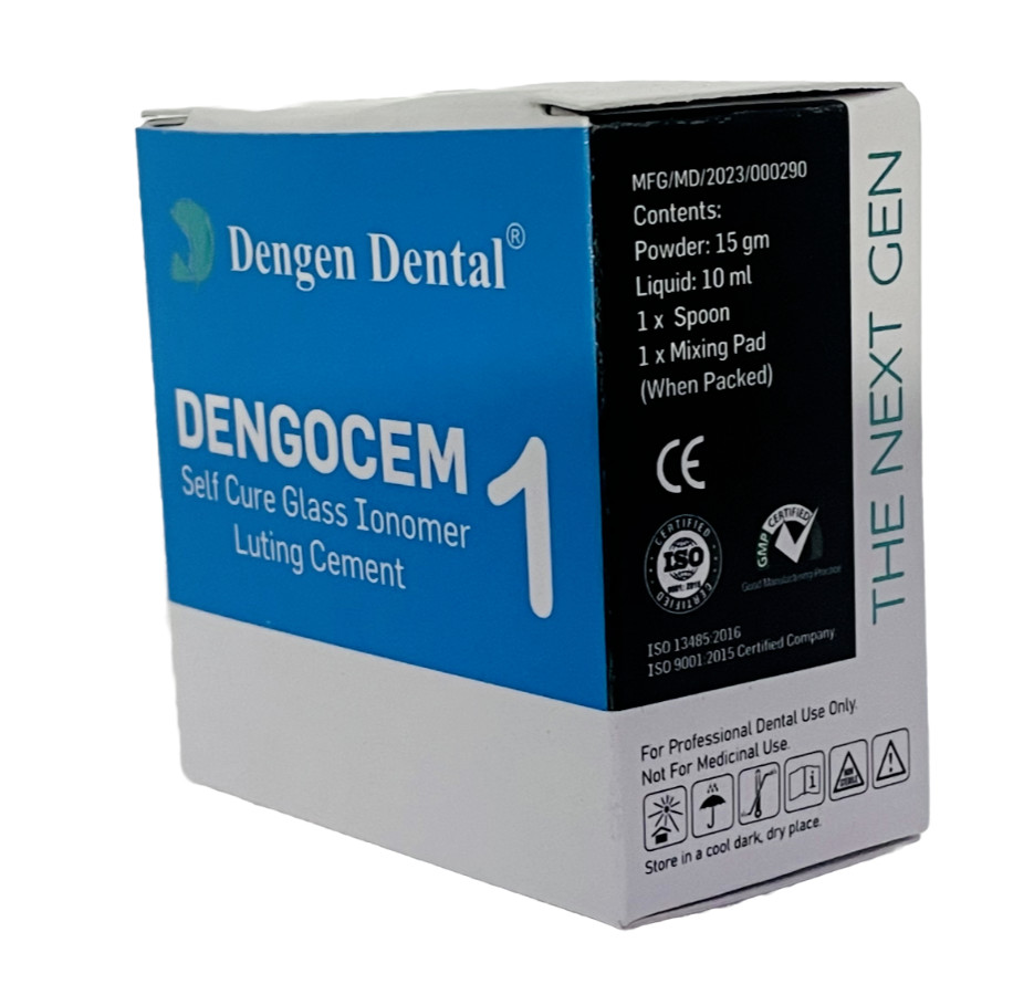 Permanent Dental Cement For Fixing Loose Caps Crown Bridges Luting Kit GIC