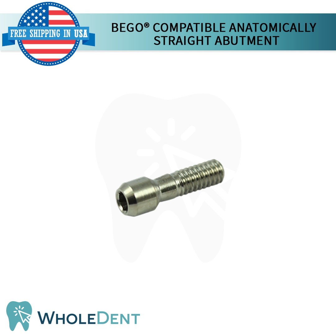 10x BEGO® Compatible Anatomic Shaped Straight Prosthetic Dental