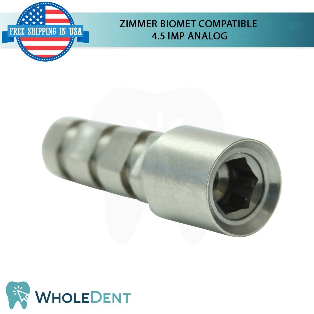 X10 Analog Compatible With Zimmer Biomet® 4.5mm WP Int Hex Component Dental