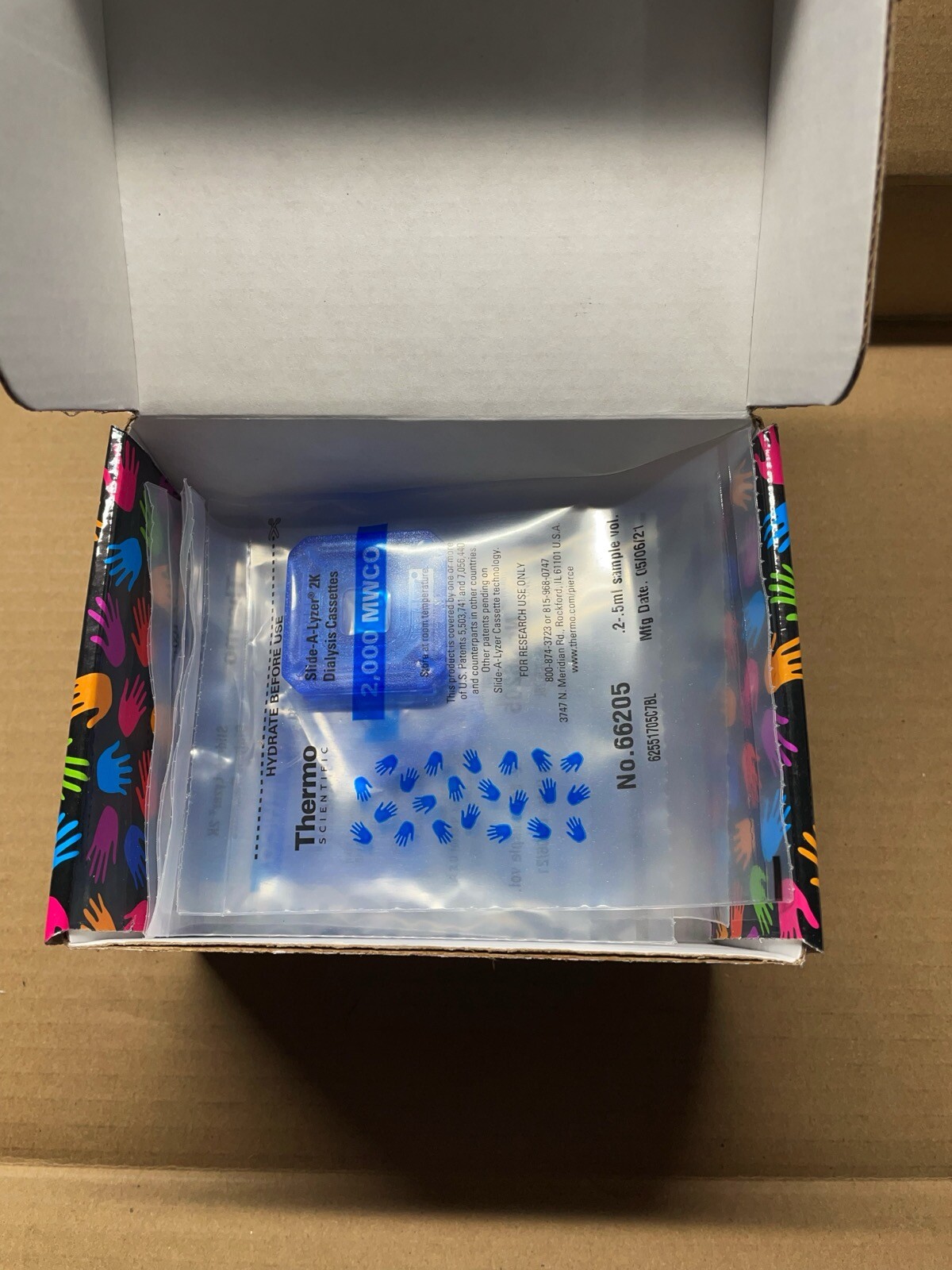 Pierce Thermo Slide-A-Lyzer Dialysis Cassette, 10k MWCO, 12-30 mL, #66205, 10 pk