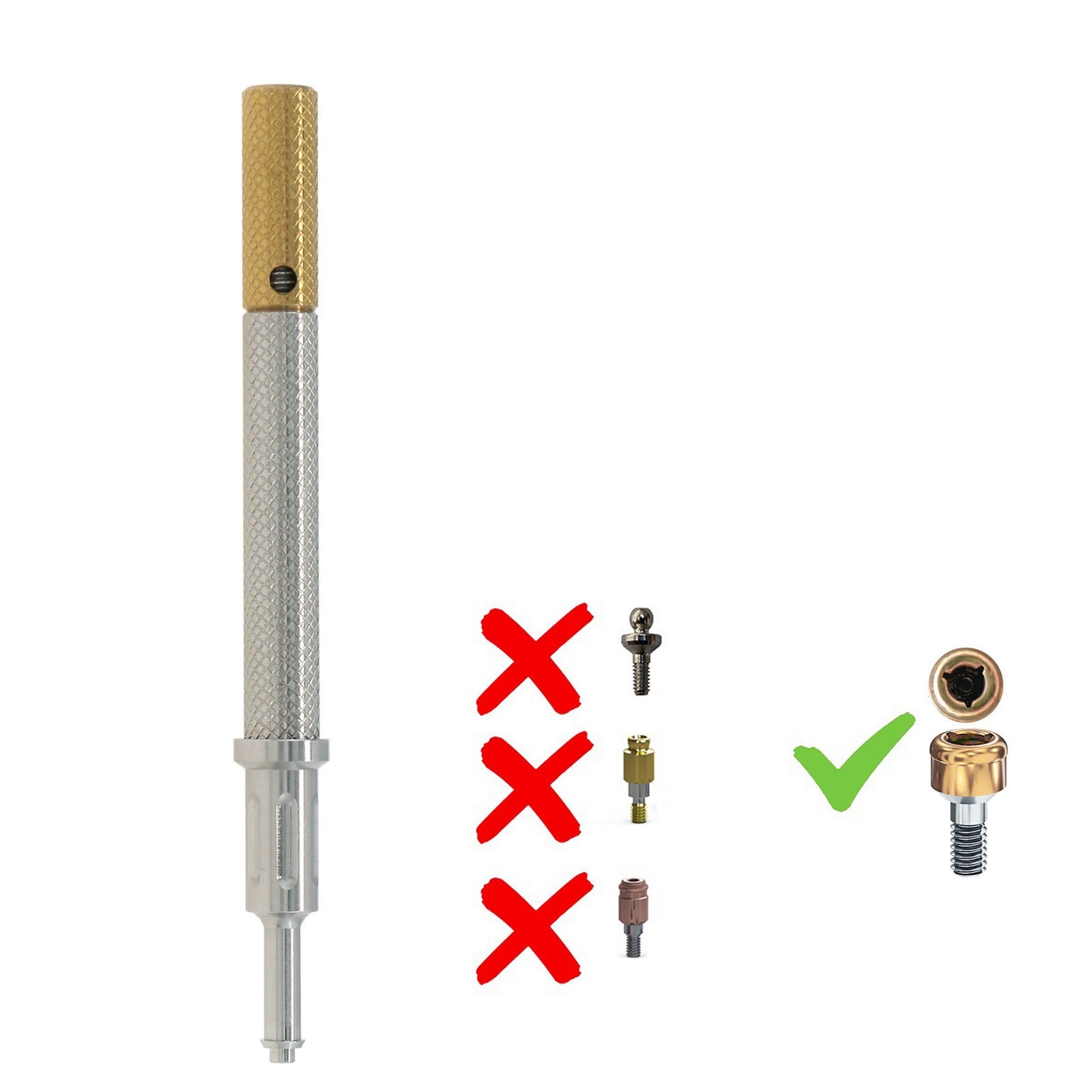 US Dental Locator Abutment Nobel Biocare Active NP/RP Conical Titanium 1.0-5.0mm