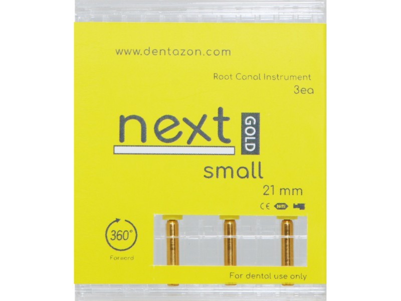 Endodontic Next Gold Root Canal File 1 box (3EA.) 21mm,25mm