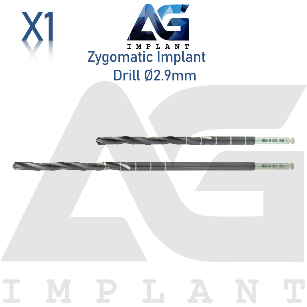 Zyg Dental Fixtures Drills Ø2.9mm Stainless Steel DLC Coating Instrument