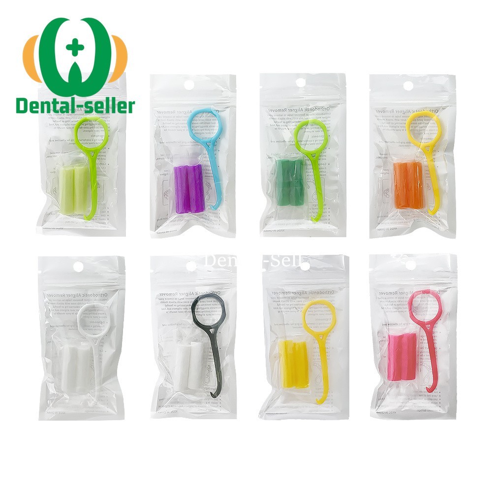 50 Packs Dental Aligner Chewies Clear Tray Retainer Seater Retriever Take Off
