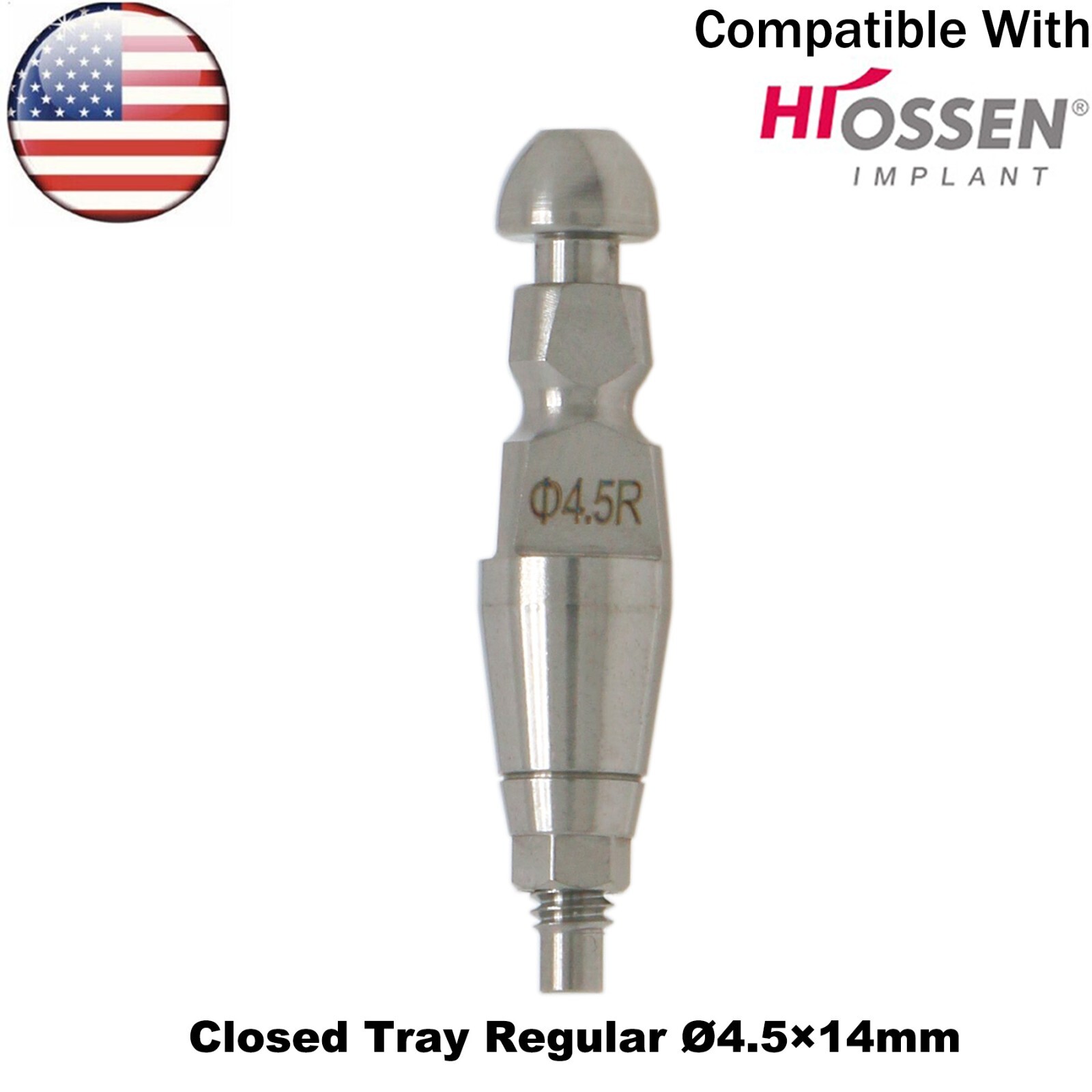 US Dental Transfer lmpression Coping Closed Tray Alloy Fit Hiossen Osstem ET M/R