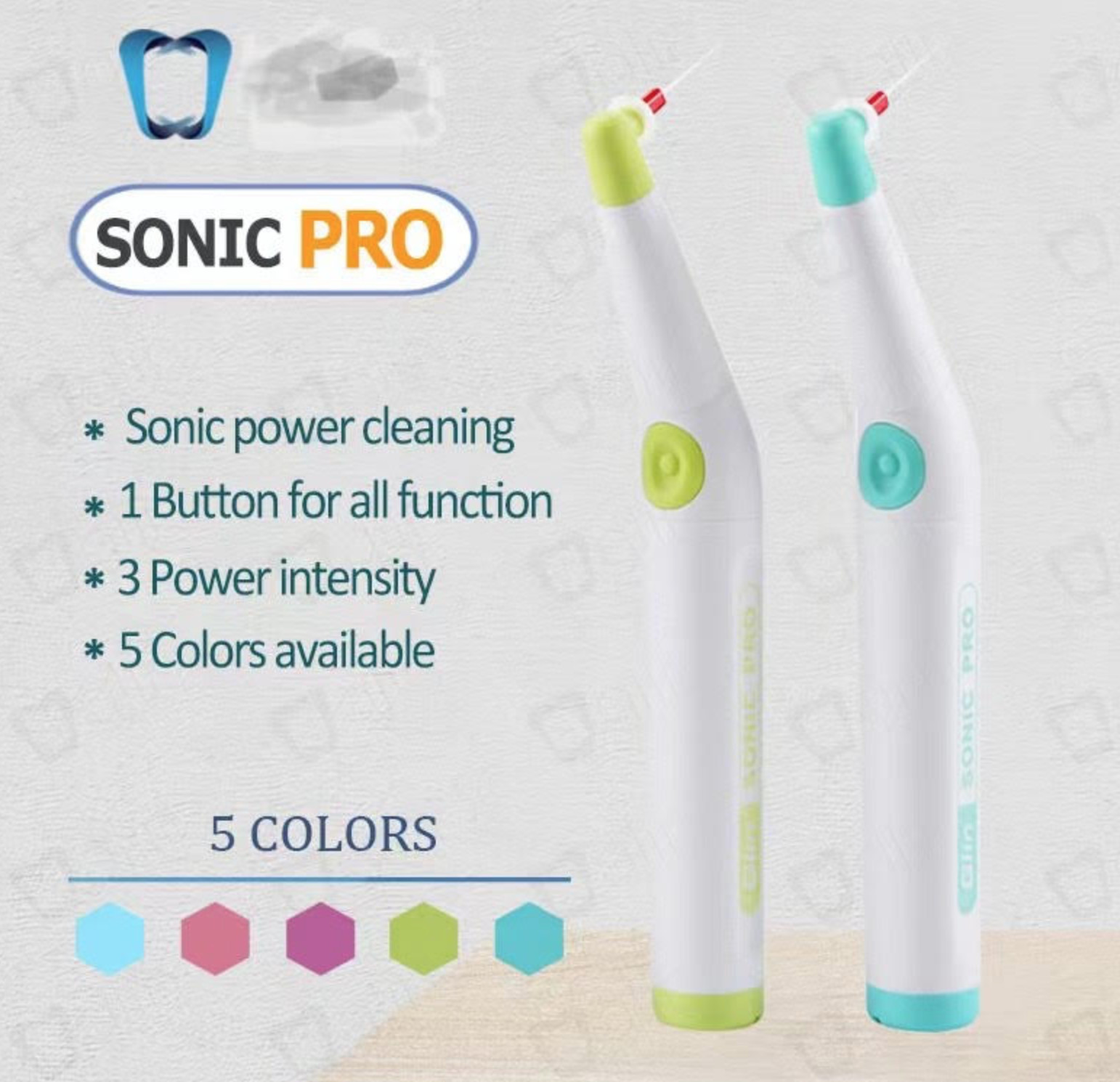 Sonic Pro Endo Irrigator with LED | 60 Tips Free + Stand Blue Color