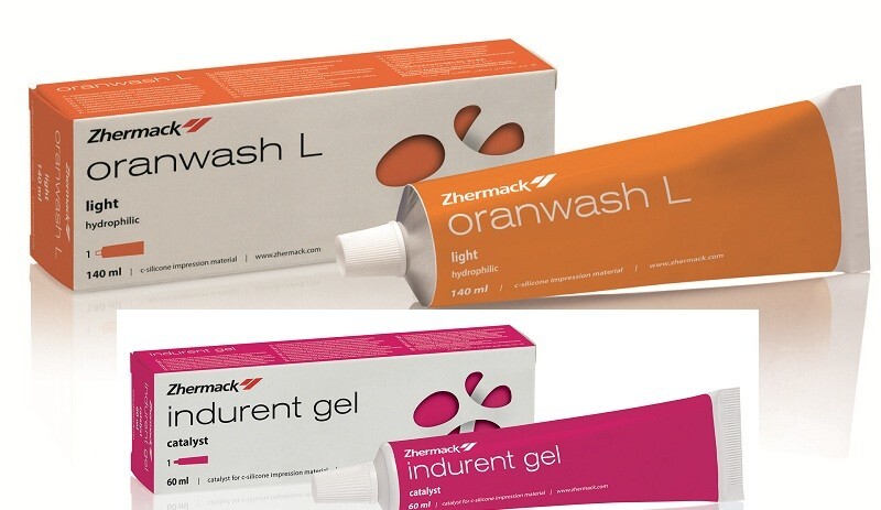 Dental Zhermack Oranwash L 140ml +Indurent Gel 60ml Impression Wash Material