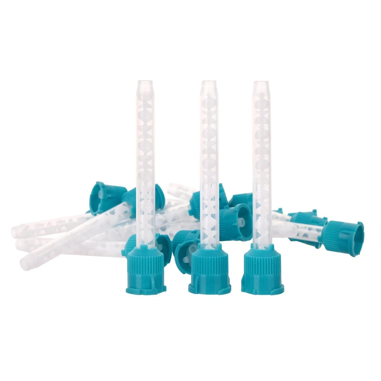 Dental HP Green / Teal 6.5 mm Impression Heavy Body Mixing Tips 200Pcs