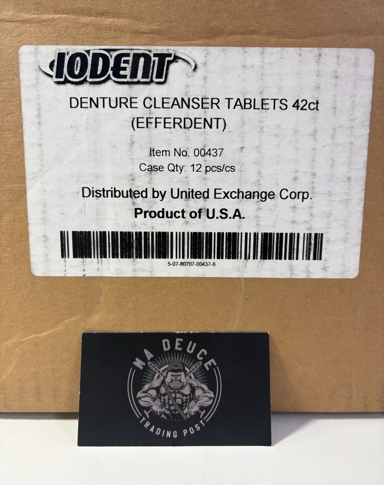 Case of 504 Tablets Iodent Antibacterial Denture Cleanser 12 Boxes of 42