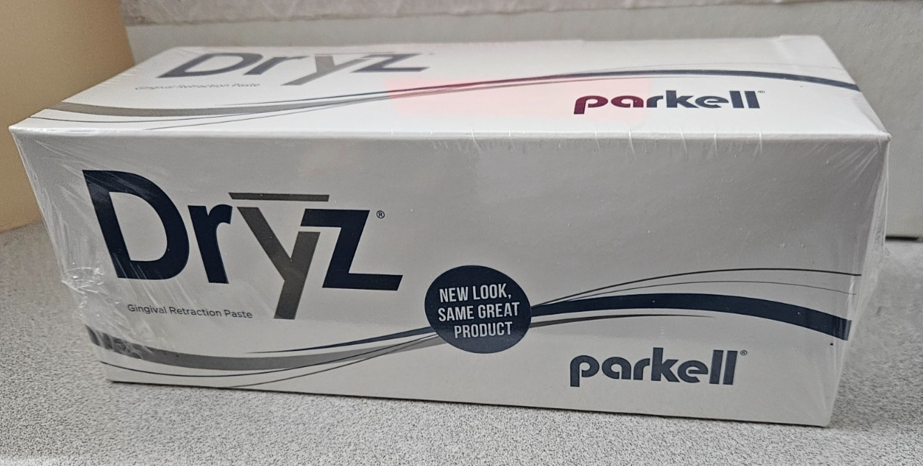 Parkell Dryz Gingival Retraction Paste 7×0.5gm Syringes & 15 Tips #S180 EXPIRED