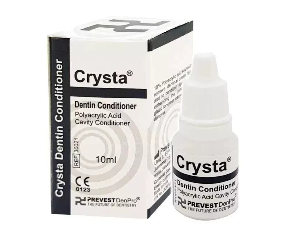 Prevest Denpro CRYSTA Polyacrylic Acid CAVITY DENTINE Conditioner 10ml
